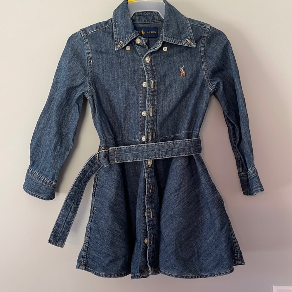 Toddler Polo Denim dress